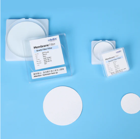 Filtros de membrana de disco de fibra de cuarzo, Diámetro 47mm ,10 piezas/paquete